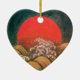 AMATERASU, het Hart van de GODIN van de ZON Keramisch Ornament
