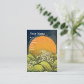 AMATERASU, SUN GODDESS, geel zwart Visitekaartje (Staand voorkant)