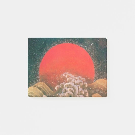 AMATERASU SUN GODDESS Red Black Brown Post-it® Notes (Voorkant)