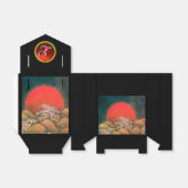 AMATERASU SUN GODDESS, RED GEM MONOGRAM Black Brow Bedankdoosjes (Uitgevouwen)