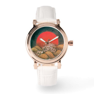 AMATERASU SUN GODDESS rood, geel, zwart Horloge