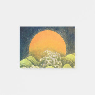 AMATERASU SUN GODDESS Yellow Black Brown Post-it® Notes