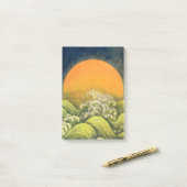 AMATERASU SUN GODDESS Yellow Black Brown Post-it® Notes (Op bureau)