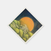 AMATERASU SUN GODDESS Yellow Black Brown Servetten (Hoek)