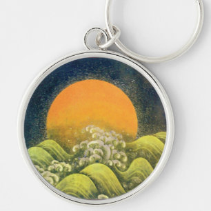 AMATERASU, SUN GODESS geel zwart zwart Sleutelhanger