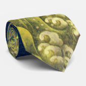 AMATERASU, SUN GODESS Yellow Green Black Stropdas (Opgerold)