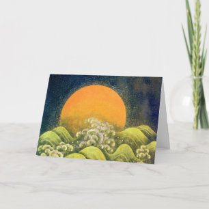 AMATERASU ZON GODIN Rood Geel Zwart Bruin Groen Kaart
