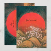 AMATERASU , ZONNEGODIN , rood zwart bruin Kaart (Voorkant / Achterkant)