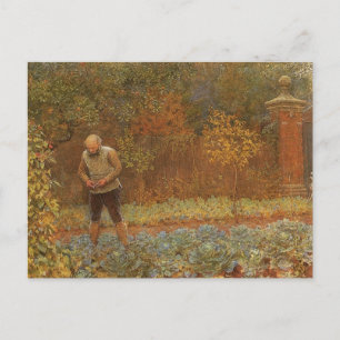 Amateur (Coachman & Cabbages) van Frederick Walker Briefkaart