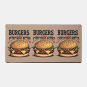 Amateur de Burger Rétro Typographie Vintage Art Al (Recto)