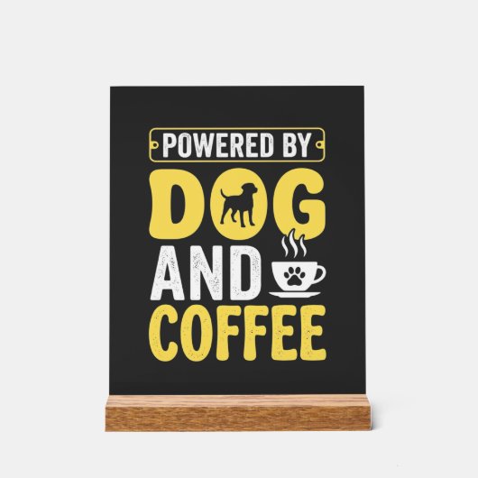 Amateur de café chien propulsé par le design (Recto)