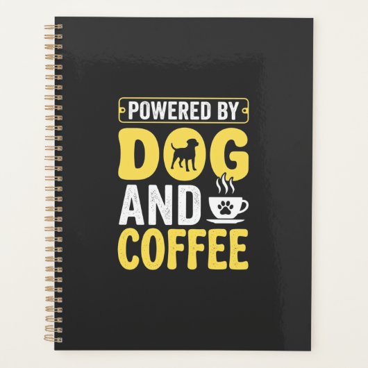 Amateur de café chien propulsé par le design (Devant)