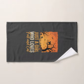 Amateur de chat Halloween Graphique de coucher de (Serviette à main)