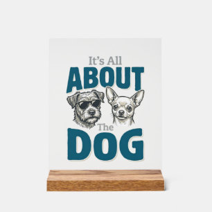 Amateur de chien drôle Gravure vintage graphique_1