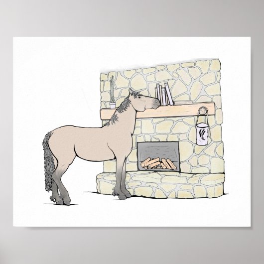 Amateur de livres Impression d'art de cheval | Déc (Devant)