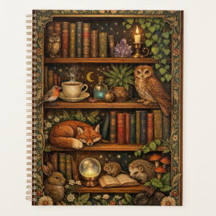 Amateur de livres rétro animaux de la forêt