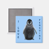 Amateur de pingouins et de pingouins Magnet d'art (Recto/Verso)