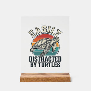 Amateur de tortues vintage facilement distrait par