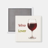 Amateur de Vin | Magnet Moderne de Thanksgiving (Recto/Verso)
