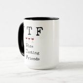 Amateur De Vins, Citation, Dire, Mug De Café (Devant gauche)