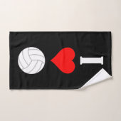 Amateur de volley-ball mignon (Serviette à main)