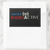 Amateur Radio Actief Rechthoekige Sticker (Tas)
