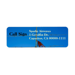 Amateur Radio Beam Antenne Etiket
