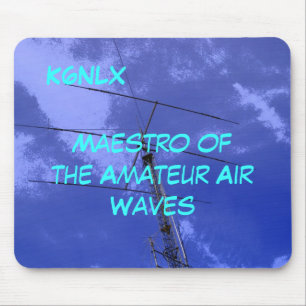 Amateur Radio Call Sign Air Waves Mousepad Muismat