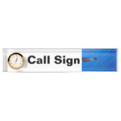 Amateur Radio Call Sign en Antenne Naambordje (Voorkant)