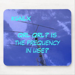 Amateur Radio Call Sign QRL Mousepad Muismat