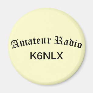 Amateur-radio en -roepnaam magneet