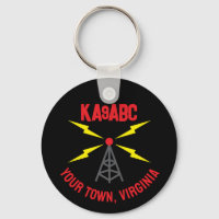 Amateur Radio Ham Operator Antenna en Call Sign.