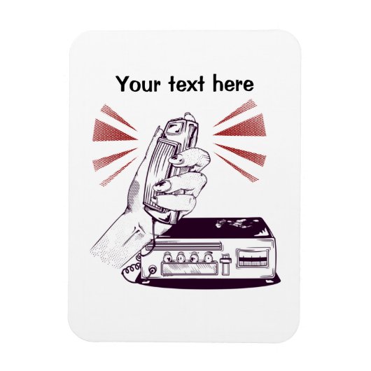 Amateur Radio Magneet (Verticaal)