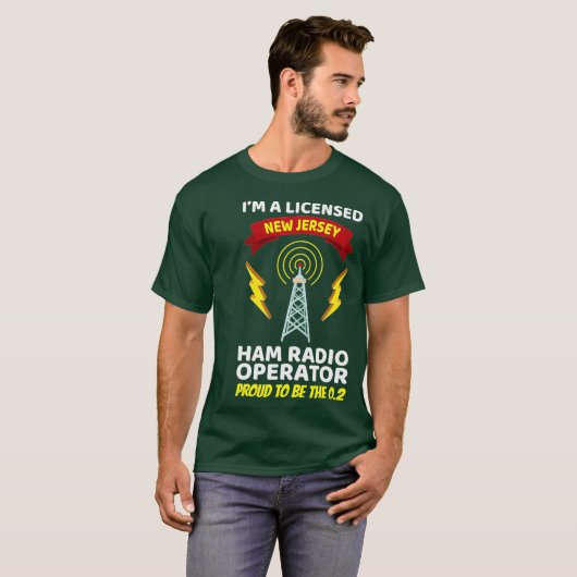 Amateur Radio Operator Funny Ham Radio New T-shirt (Voorkant volledig)