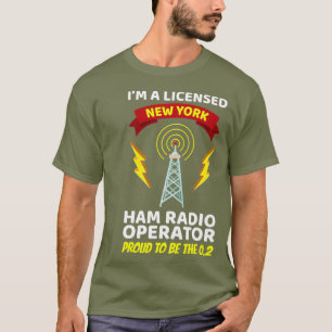Amateur Radio Operator Funny Ham Radio New York T-shirt