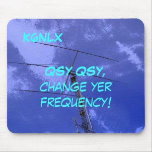 Amateur Radio Oproepteken QSY Mousepad Muismat