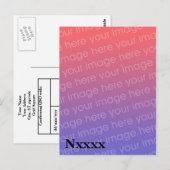 Amateur Radio QSL-kaartSjabloon Briefkaart (Voorkant / Achterkant)