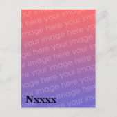 Amateur Radio QSL-kaartSjabloon Briefkaart (Voorkant)