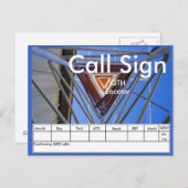 Amateur Radio Tower QSL Briefkaart (Voorkant / Achterkant)