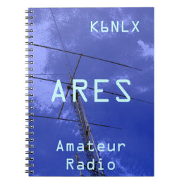 Amateur-radioroepnaam ARES Notitieboek