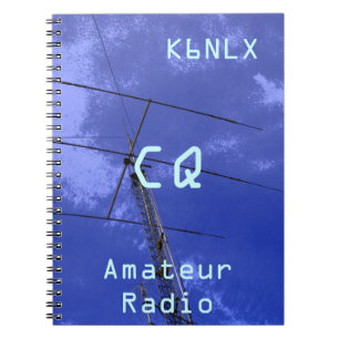 Amateur radioroepnaam CQ Notitieboek