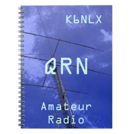 Amateur radioroepnaam QRN Notitieboek
