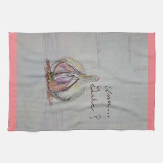 Amateurs d'ail Serviette de cuisine (Horizontal)