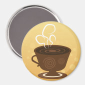 Amateurs de café Aimant frigo (Recto/Verso)