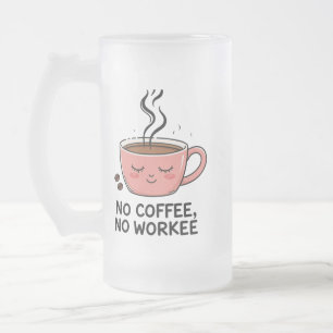 amateurs de café Funny Frosted Glass Mug