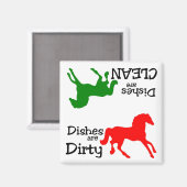 Amateurs de cheval Lave-vaisselle Magnet (Recto/Verso)