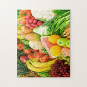 Amateurs de fruits et légumes puzzle puzzle (Vertical)