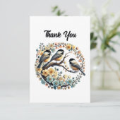 Amateurs de jolis oiseaux merci Notecard (Debout devant)