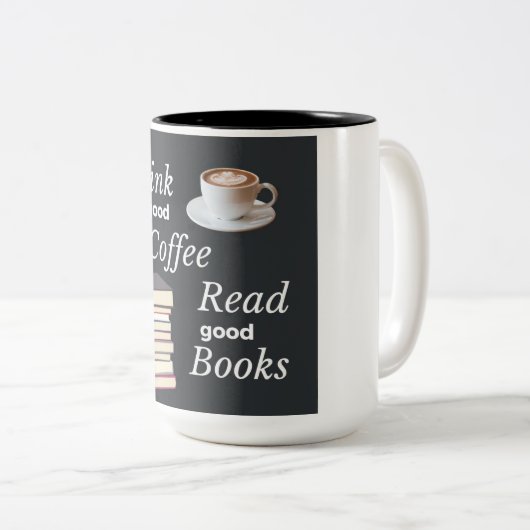 Amateurs de livres lisant de la tasse (Devant droit)