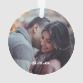 Amateurs de mignonne Photo Vacances Ornement Décor (dos)